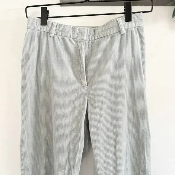 Maxmara Weekend Blue Corduroy Straight Trouser Pants US 6 - Picture 2 of 6